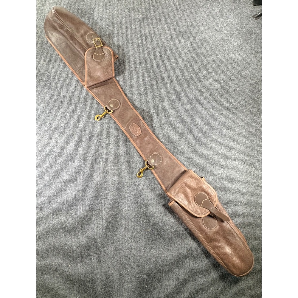 Akah Vintage Brown Leather Equestrian Saddle Pommel Bags‎ Brass Hardware Germany